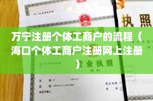 万宁注册个体工商户的流程（海口个体工商户注册网上注册）