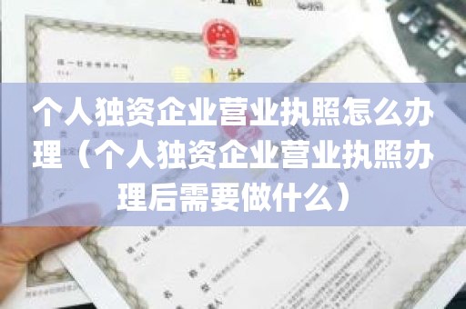 个人独资企业营业执照怎么办理（个人独资企业营业执照办理后需要做什么）