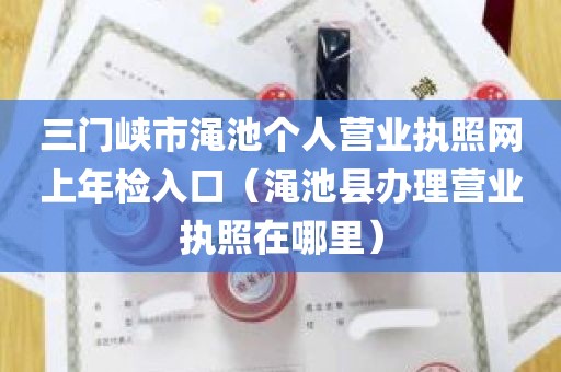 三门峡市渑池个人营业执照网上年检入口（渑池县办理营业执照在哪里）