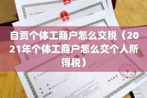 自贡个体工商户怎么交税（2021年个体工商户怎么交个人所得税）