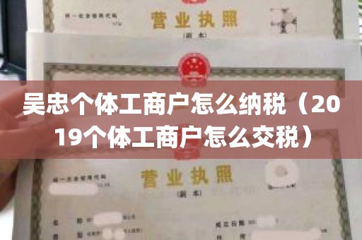 吴忠个体工商户怎么纳税（2019个体工商户怎么交税）