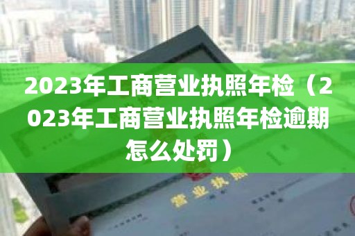 2023年工商营业执照年检（2023年工商营业执照年检逾期怎么处罚）