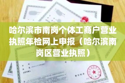 哈尔滨市南岗个体工商户营业执照年检网上申报（哈尔滨南岗区营业执照）