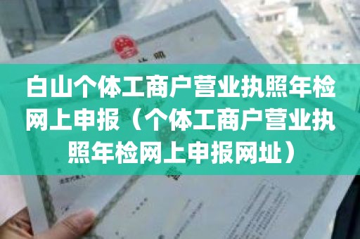 白山个体工商户营业执照年检网上申报（个体工商户营业执照年检网上申报网址）