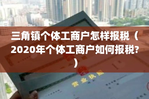 三角镇个体工商户怎样报税（2020年个体工商户如何报税?）