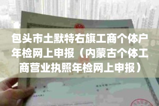 包头市土默特右旗工商个体户年检网上申报（内蒙古个体工商营业执照年检网上申报）