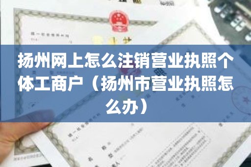 扬州网上怎么注销营业执照个体工商户（扬州市营业执照怎么办）