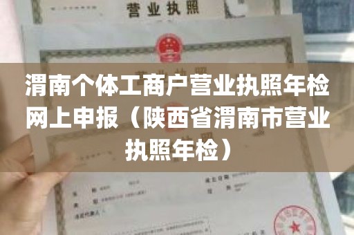 渭南个体工商户营业执照年检网上申报（陕西省渭南市营业执照年检）