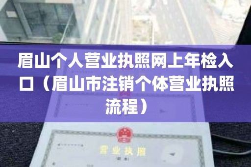 眉山个人营业执照网上年检入口（眉山市注销个体营业执照流程）