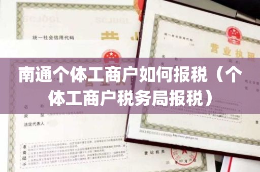 南通个体工商户如何报税（个体工商户税务局报税）