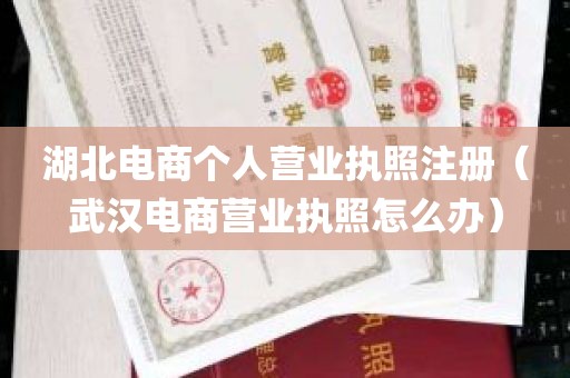 湖北电商个人营业执照注册（武汉电商营业执照怎么办）