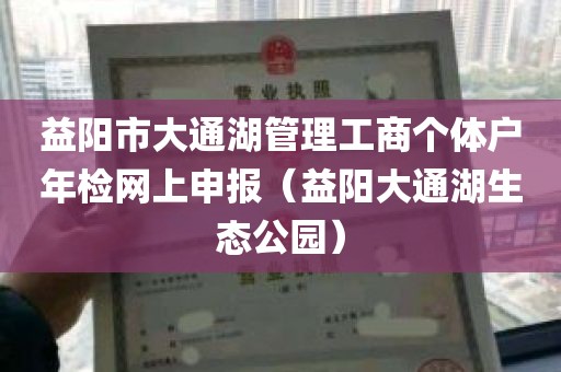 益阳市大通湖管理工商个体户年检网上申报（益阳大通湖生态公园）