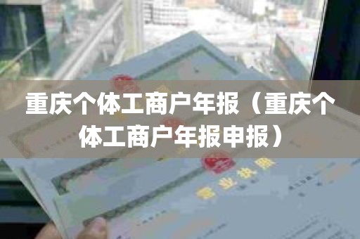 重庆个体工商户年报（重庆个体工商户年报申报）