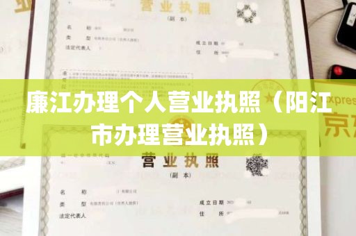 廉江办理个人营业执照（阳江市办理营业执照）