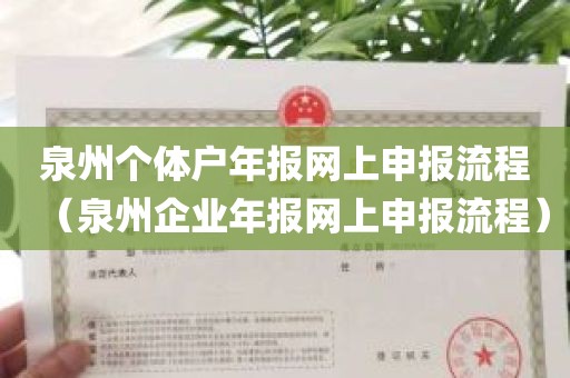 泉州个体户年报网上申报流程（泉州企业年报网上申报流程）