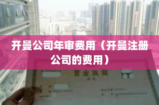 开曼公司年审费用（开曼注册公司的费用）