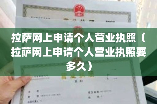 拉萨网上申请个人营业执照（拉萨网上申请个人营业执照要多久）