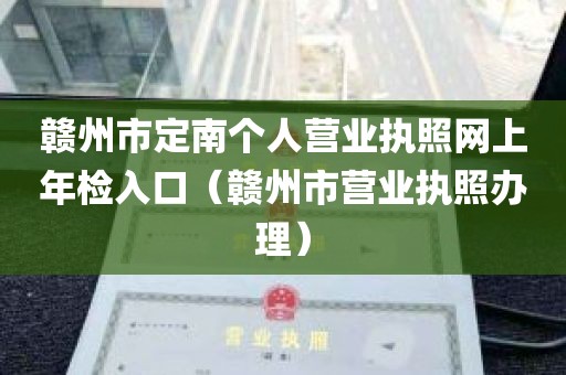 赣州市定南个人营业执照网上年检入口（赣州市营业执照办理）