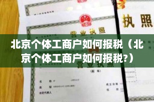 北京个体工商户如何报税（北京个体工商户如何报税?）