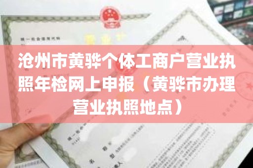 沧州市黄骅个体工商户营业执照年检网上申报（黄骅市办理营业执照地点）