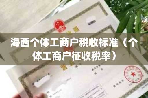 海西个体工商户税收标准（个体工商户征收税率）