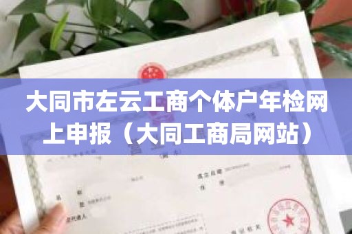 大同市左云工商个体户年检网上申报（大同工商局网站）