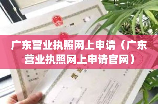 广东营业执照网上申请（广东营业执照网上申请官网）