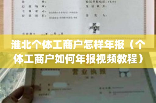 淮北个体工商户怎样年报（个体工商户如何年报视频教程）