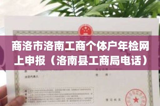 商洛市洛南工商个体户年检网上申报（洛南县工商局电话）