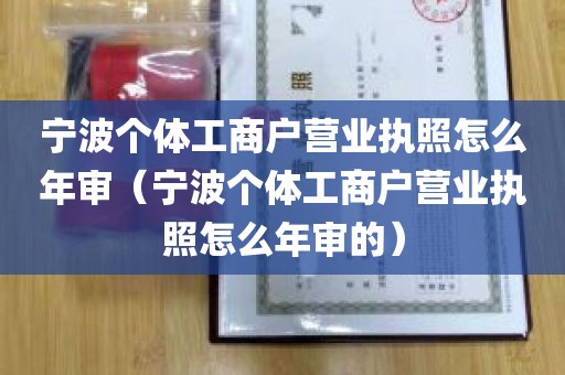 宁波个体工商户营业执照怎么年审（宁波个体工商户营业执照怎么年审的）