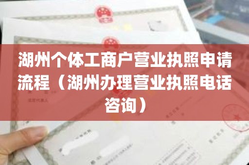 湖州个体工商户营业执照申请流程（湖州办理营业执照电话咨询）