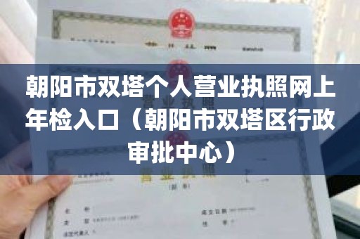 朝阳市双塔个人营业执照网上年检入口（朝阳市双塔区行政审批中心）