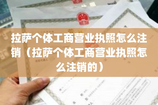 拉萨个体工商营业执照怎么注销（拉萨个体工商营业执照怎么注销的）