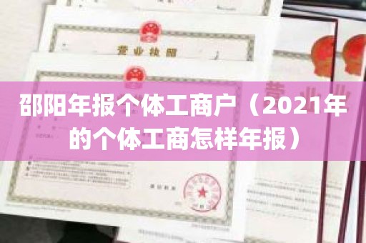 邵阳年报个体工商户（2021年的个体工商怎样年报）