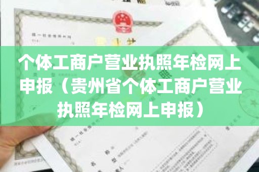 个体工商户营业执照年检网上申报（贵州省个体工商户营业执照年检网上申报）