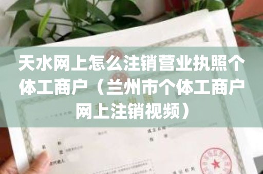 天水网上怎么注销营业执照个体工商户（兰州市个体工商户网上注销视频）