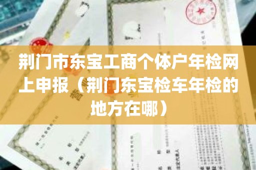 荆门市东宝工商个体户年检网上申报（荆门东宝检车年检的地方在哪）