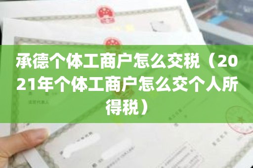 承德个体工商户怎么交税（2021年个体工商户怎么交个人所得税）