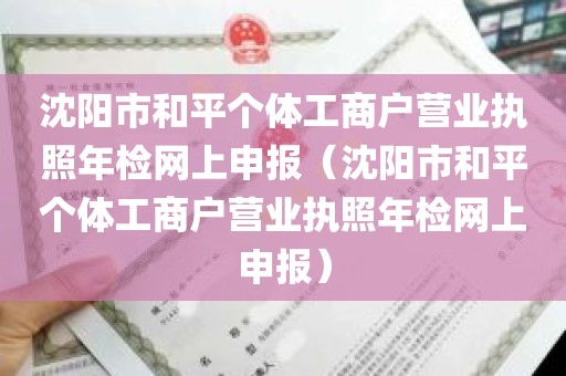 沈阳市和平个体工商户营业执照年检网上申报（沈阳市和平个体工商户营业执照年检网上申报）