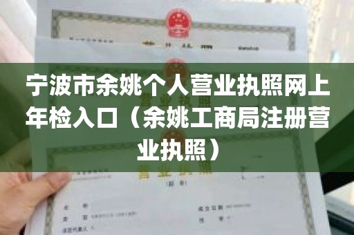 宁波市余姚个人营业执照网上年检入口（余姚工商局注册营业执照）