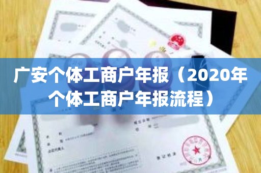 广安个体工商户年报（2020年个体工商户年报流程）