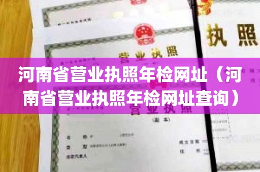 河南省营业执照年检网址（河南省营业执照年检网址查询）