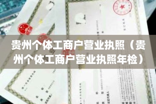 贵州个体工商户营业执照（贵州个体工商户营业执照年检）