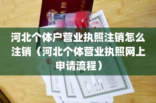 河北个体户营业执照注销怎么注销（河北个体营业执照网上申请流程）