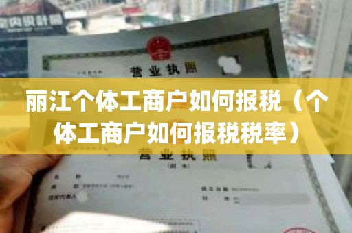 丽江个体工商户如何报税（个体工商户如何报税税率）