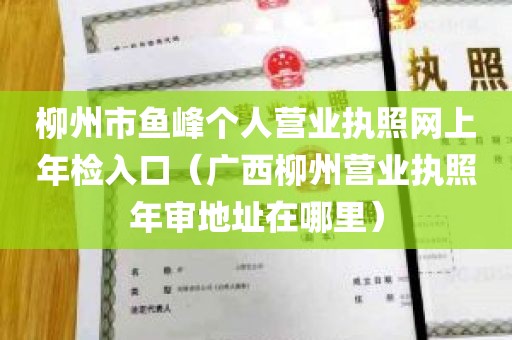 柳州市鱼峰个人营业执照网上年检入口（广西柳州营业执照年审地址在哪里）