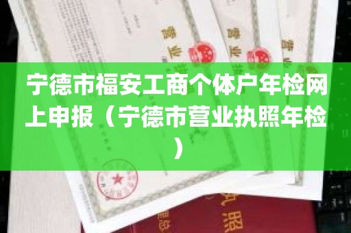 宁德市福安工商个体户年检网上申报（宁德市营业执照年检）