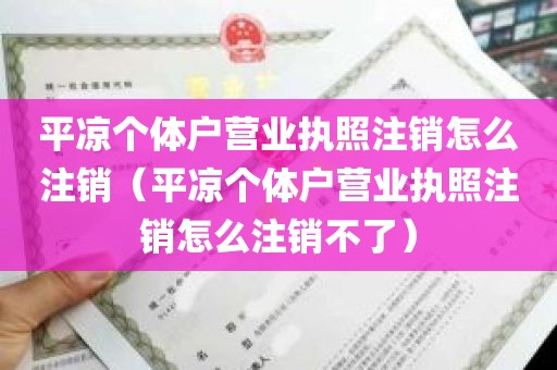 平凉个体户营业执照注销怎么注销（平凉个体户营业执照注销怎么注销不了）