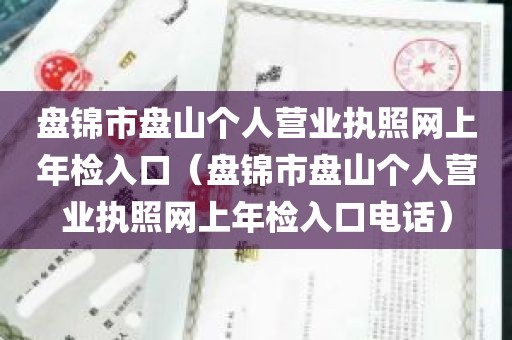 盘锦市盘山个人营业执照网上年检入口（盘锦市盘山个人营业执照网上年检入口电话）