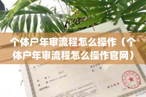 个体户年审流程怎么操作（个体户年审流程怎么操作官网）